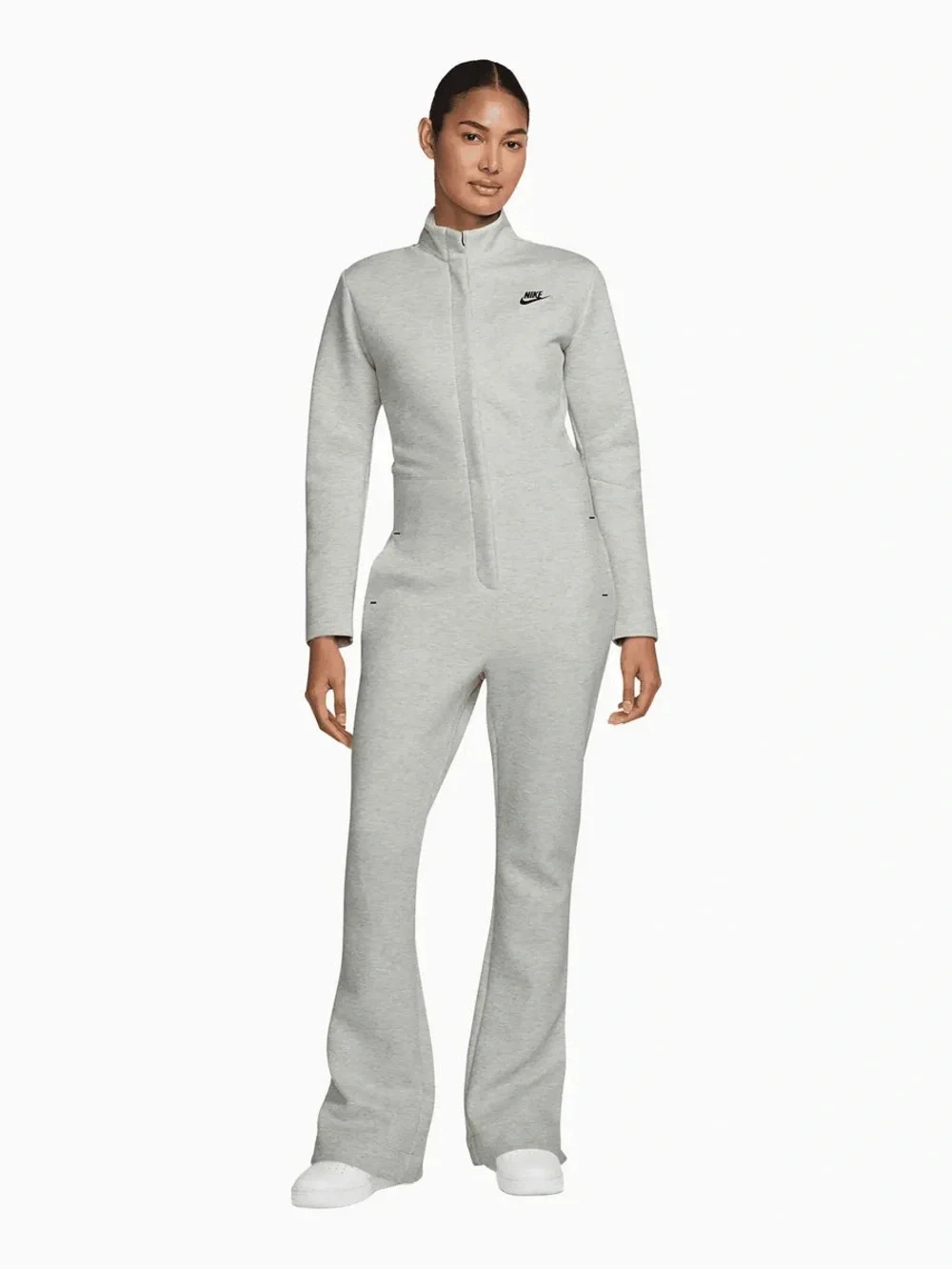 Nike Sportswear Tech Fleece Jumpsuit Light Grey Heather Black Size S